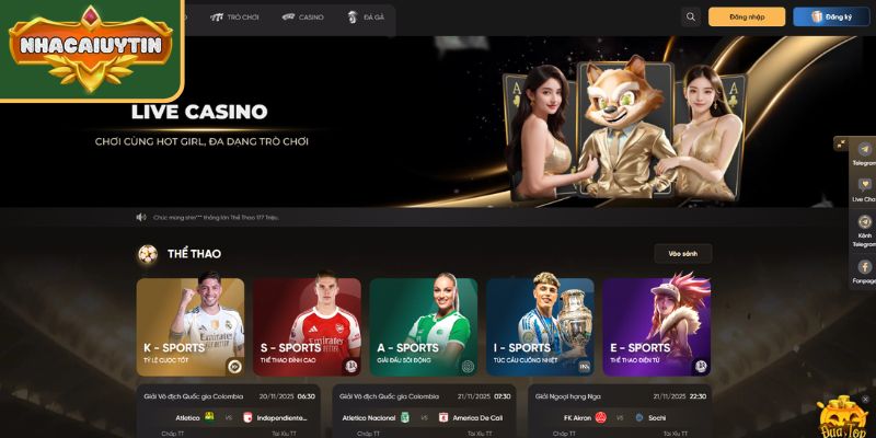 Giao diện nhà cái Soc88 ấn tượng ngay cái nhìn đầu tiên