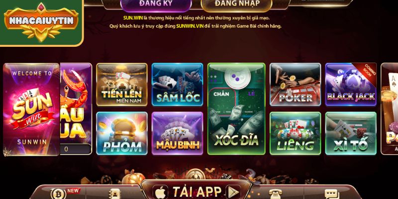 Sunwin – Top 10 cổng game bài đổi thưởng uy tín